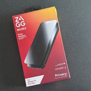 Privacy Screen Protector for iPhone 15 Pro Max - Black